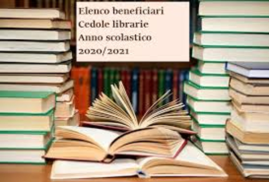 Elenco beneficiari delle cedole librarie per le scuole secondarie - anno scolastico 2020/2021